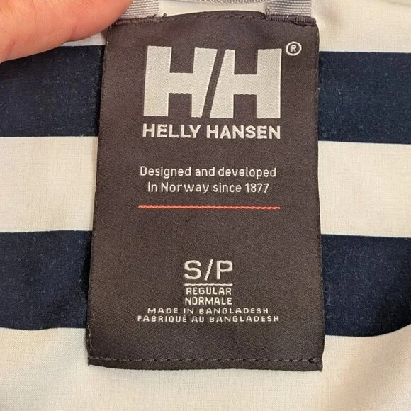 Helly Hansen Womens Rain Jacket Small Blue Waterproof Windproof Helly Tech - Picture 5 of 12